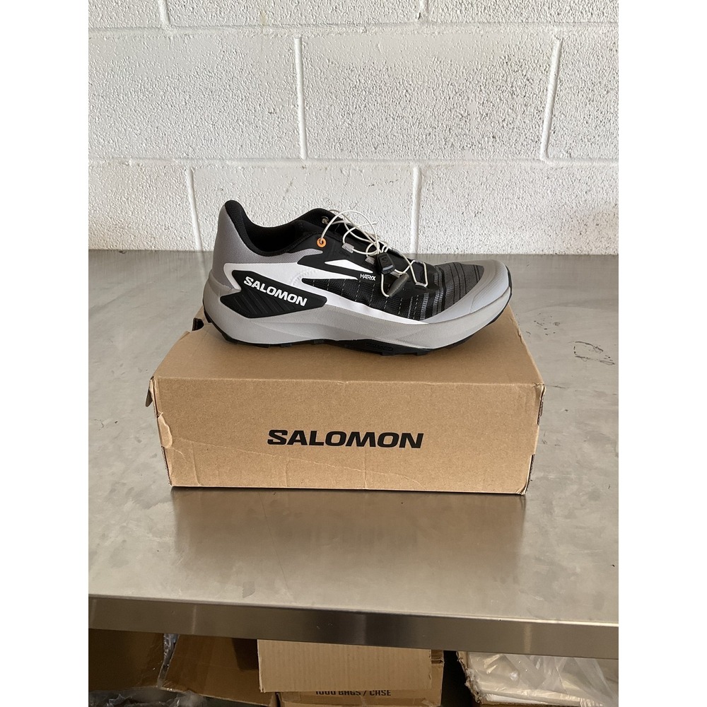 Salomon Genesis Trail Running Shoes Men's Size 9.5 Black/AlloyTurmeric New Other